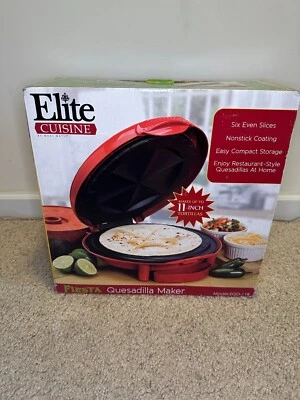 Elite Cuisine por Maxi-Matic Fiesta Quesadilla Maker Modelo EQD-118 NUEVO Foto 1 de 4