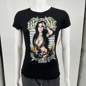 187 Inc Brittanya Razavi "Booze Boobs Tattos" Graphic T-Shirt New With Tags (XS) - Picture 1 of 6