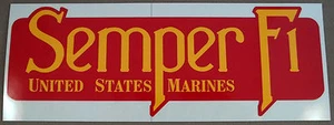 "United States Marine Corps - USMC Aufkleber - Stoßstange Aufkleber ""Semper Fi" - Bild 1 von 3