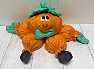 VTG Pumpkin Jack O' Lantern Nylon Halloween Decoration with legs Joelson ind - Picture 1 of 10