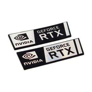 nVidia RTX - Sticker Set, Case, Badge, Decal - Two Embleme - nVidia Logo - Bild 1 von 3