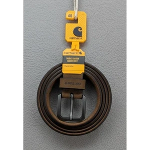 Carhartt Saddle Leather Classic Gürtel Herren dunkelbraun Gr. 40 vollnarbig NEU - Bild 1 von 10