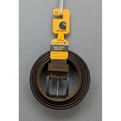 Carhartt Saddle Leather Classic Belt Men's Dark Brown Size 40 Full Grain NEW - Image 1 of 4