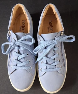 Hotter Women's Blue Leather Sneakers UK 6 - #1008 - Picture 1 of 6