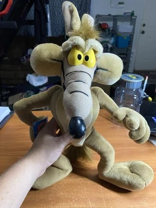 WB Looney Tunes Wile E. Coyote 20 Zoll riesiges Plüschtier mit Etikett 1998 - Bild 1 von 8