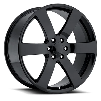 Trailblazer SS Replica 20x8 +45 Gloss Black Wheel Rim 6x127 6x5 (QTY 1) Foto 1 de 4