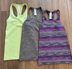 Ivivva Activewear Lot Outfit Girls Size 6 Tank Tops Play Gym Athletic - Picture 1 of 20