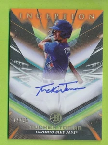 2023 Bowman Inception Autograph - Tucker Toman (BPA-TT)  Blue Jays  14/25 - Picture 1 of 2