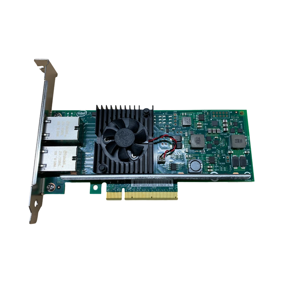 Intel / Dell x540-T2 10GbE Dual Port Full Height bracket PCIe-x8 - K7H46 - Image 1 of 4