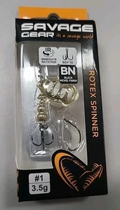 Spinner SAVAGE GEAR ROTEX DORADO PLATA 3,5 g talla 1 ENVÍO GRATUITO  - Imagen 1 de 2