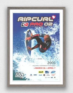 Póster de surf RIP CURL PRO 2002 Bell’s Beach - decoración retro vintage con estampado de surf - Imagen 1 de 5