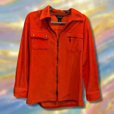 Vintage Rafaella  Orange Cotton Corduroy Jacket 100% Cotton Size Medium - Image 1 of 4