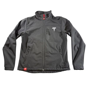 Tesla Motors Employee Soft Full Zip Jacket Men Size Small Black - Bild 1 von 6