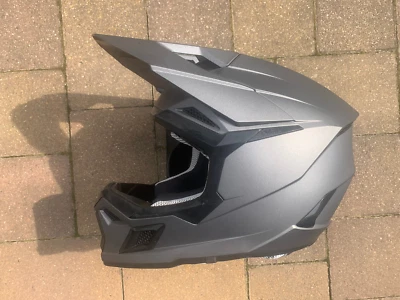 O`Neal Crosshelm Enduro 3 Series Kinder 3SRS ONEAL solid silber matt  Gr. M - Bild 1 von 4