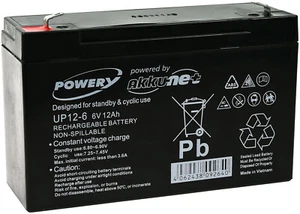 Batterie plomb pour Panasonic LC-R0612P1 - Photo 1/3