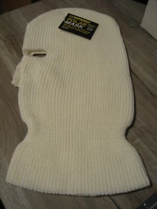 HT Hi-Tech Fishing Polar Mask Knit Cap Hat & Neck Cape Polar White Color - Picture 1 of 5