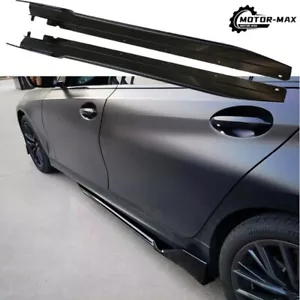 2 STCK. Seitenrock für BMW 3 G20 G28 2020-2023 Upgrade auf neue Optik glänzend schwarz - Bild 1 von 6