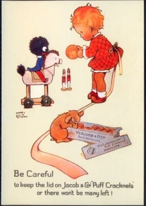 Moderne Postkarte: Jacobs Puff Cracknel Kekse. (Mabel Lucie Attwell) Opie 1JM01 - Bild 1 von 1