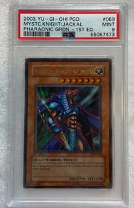 2003 Yu-Gi-Oh! Mystical Knight of Jackal PGD-069 Ultra Rare 1st Edition PSA-9 - Picture 1 of 2