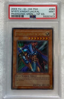 2003 Yu-Gi-Oh! Mystical Knight of Jackal PGD-069 Ultra Rare 1st Edition PSA-9 - Image 1 of 2