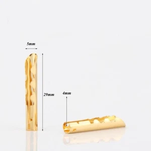 8PCS BFA 4mm Banana Plugs Z-type Speaker Cable Connectors fit Speaker Cord Wire - Picture 1 of 36