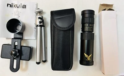 Telescope Optical Prism Scope Nikula 10X300x40mm Zoom Tripod & Smartphone Clip - Image 1 of 4