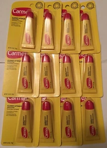 Lot Of 3 Pieces Of Carmex Classic Lip Balm Medicated .35 OZ External Analgesic - Picture 1 of 4