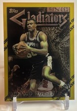 DAVID ROBINSON 1996-97 TOPPS FINEST GLADIATORS GOLD W/COATING SPURS CARD #132