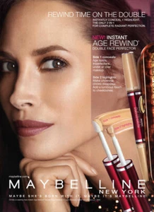 Maybelline Christy Turlington 2007 maquillaje anuncio de revista de 1 página - Imagen 1 de 1