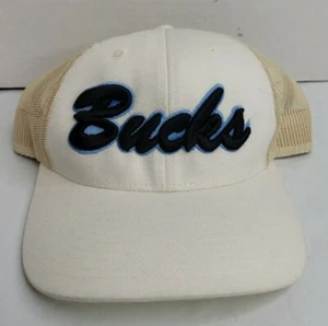 Vintage Bucks Embroidered Richardson 112 Trucker Snapback Hat Mesh White NWOT - Picture 1 of 8