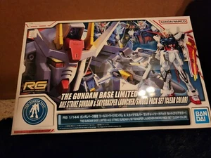 Gundam Base RG Aile Strike Gundam & Skygrasper Launcher/Sword Set (Clear Color) - Picture 1 of 3