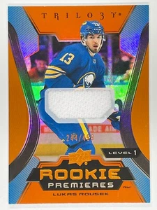 2023-24 UD Trilogy Rookie Premieres Lukas Rousek Jersey Level 1 Common #244/499 - Bild 1 von 2