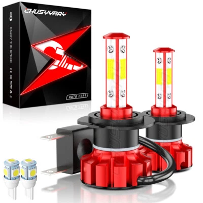 PARA HONDA CBR600F4i 2001-2006 2X H7 Moto 6000K Bombillas LED Blanco Foto 1 de 4