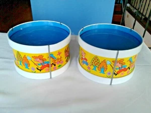 Vintage Ohio Art Company 2er Set Schlagzeug Kinder Weltbestes Spielzeug.  - Bild 1 von 10