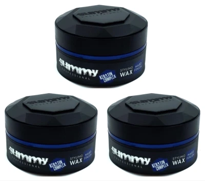 FONEX GUMMY Gummy - Styling Wax Hard Finish Keratin Complex 150ml (Pack of 3)