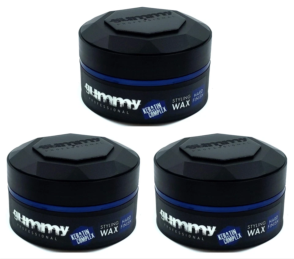 FONEX GUMMY Gummy - Styling Wax Hard Finish Keratin Complex 150ml (Pack of 3)