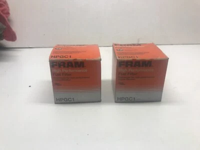 Lote de 2 filtros de combustible de repuesto FRAM (HPGC1) NUEVOS ¡ENVÍO GRATUITO! Foto 1 de 4