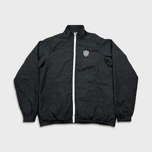 Fila Italia Jacket Mens Medium Black Golf Full Zip Outdoor Bomber Windbreaker - Picture 1 of 7