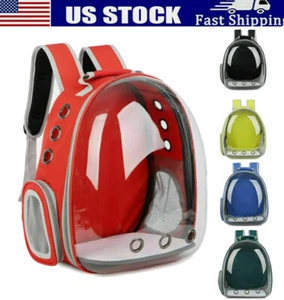 1Pcs Pet Portable Carrier Backpack Space Capsule Travel Dog Cat Bag Transparent - Picture 1 of 23