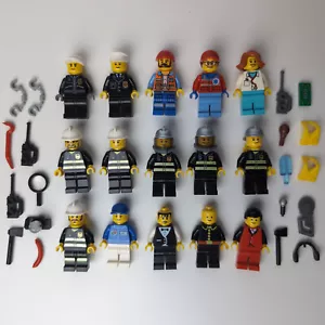 Lot Of Lego City Town Minifigures Parts Accessories - Picture 1 of 8