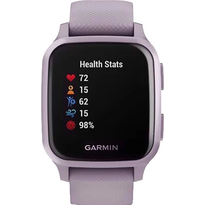 Garmin Venu Sq Std Ed Wifi + Bluetooth Purple & Lavender Smartwatch NEW - Image 1 of 3