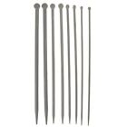 Set of 4 Pairs Knitting Needles Perfect Your Crafting Needs Hobby Gift Set Grey