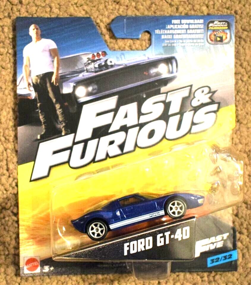 Ford GT-40 Diecast Model Fast & Furious By Mattel - Image 1 of 1