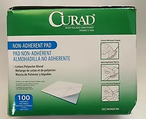 Curad NON25700 - Almohadilla no adherente -2X3" - Almohadillas estériles - Caja defectuosa - 100 Ct - Imagen 1 de 5
