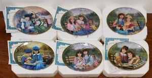 Seasons Of Sharing:Sisters For Life Plates SET of 6 Poulin Bradford 1997 w/COA+ - Picture 1 of 17