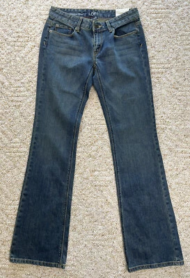 Ann Taylor Loft Women's Original Boot Low Rise Stretch Blue Jeans Sz 2 (28x32 ) - Image 1 of 4
