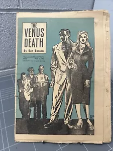 VINTAGE AUSTRALIAN WOMENS WEEKLY SUPPLEMENT THE VENUS DEATH 1954 BENSON ART - Picture 1 of 11