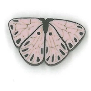 Pink Butterfly 1144 Buttons by Just Another Button Company - Picture 1 of 2