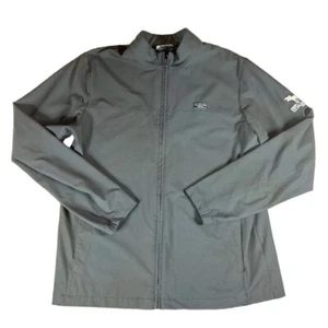 Chaqueta Travis Matthew Negra Ligera Cremallera Frontal Soporte Cuello Puños Logo M - Imagen 1 de 7