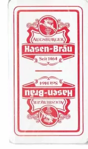 Spielkarten Schafkopf Watten Augsburger Hasen-Bräu Augsburg NEU - Bild 1 von 2